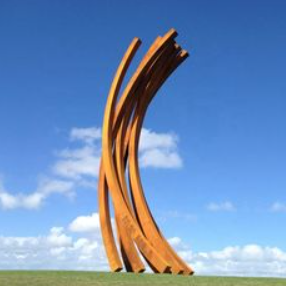 Corten Steel Abstract Sculpture Statue