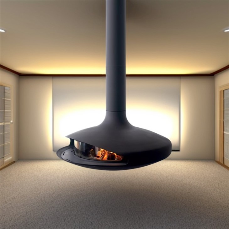 Indoor Firewood Hanging Fireplace