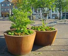 Cylinder Metal Window Box Planters