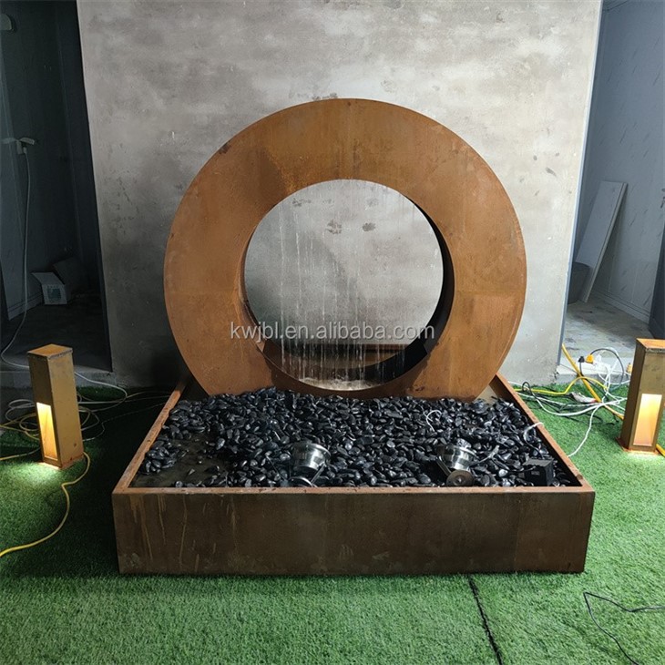 Square Water Table Corten Steel