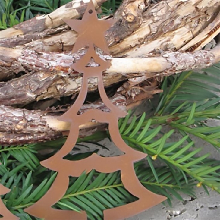 Tree Shape Wall Art Corten Steel Metal Craft