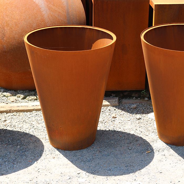 Corten Steel Flower Pots