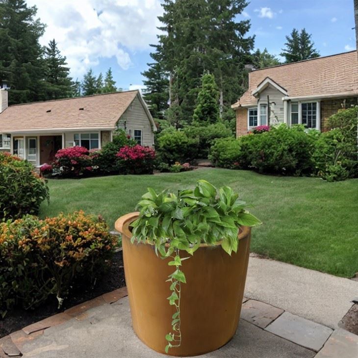 Corten Steel Large Planter Flower Pot
