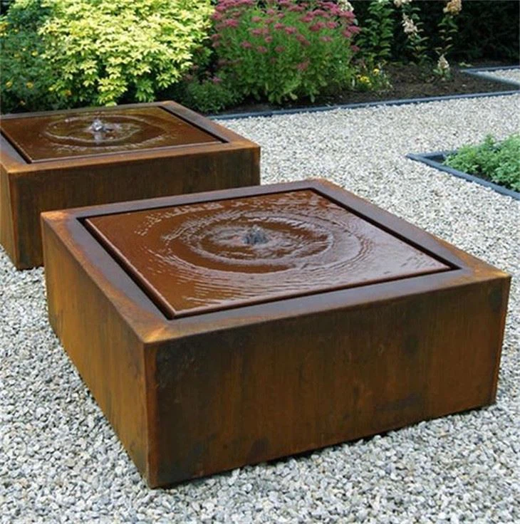 Corten Steel Water Curtain Waterfall