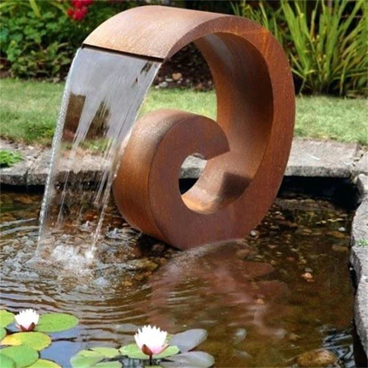 Corten Water Curtain Waterfall