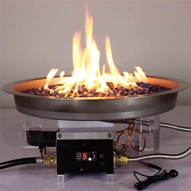 Gas Fire Pan With Fire Glass