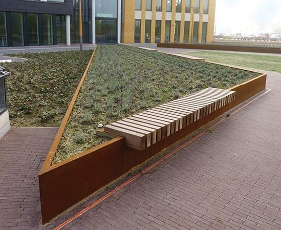 Outdoor Corten Steel Modern Style Flower Pot suppliers