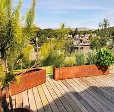 Patio Decorative Flower Pots Steel factory