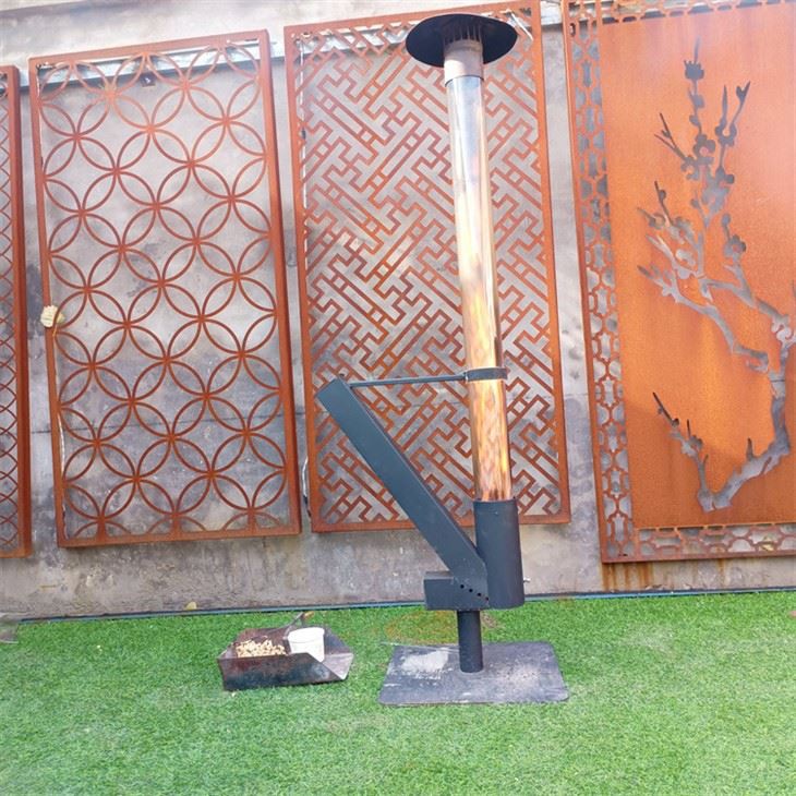 Patio Wood Pellet Heater Rocket Stove