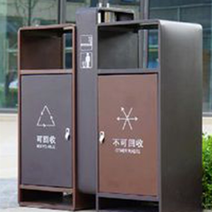 Trash Can Box Park Garbage Storage Box